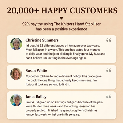 The Knitter's Hand Stabilizer - Hand Hearth