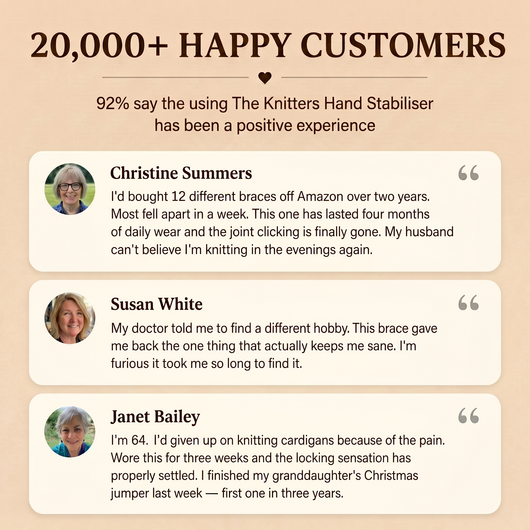 The Knitter's Hand Stabilizer - Hand Hearth